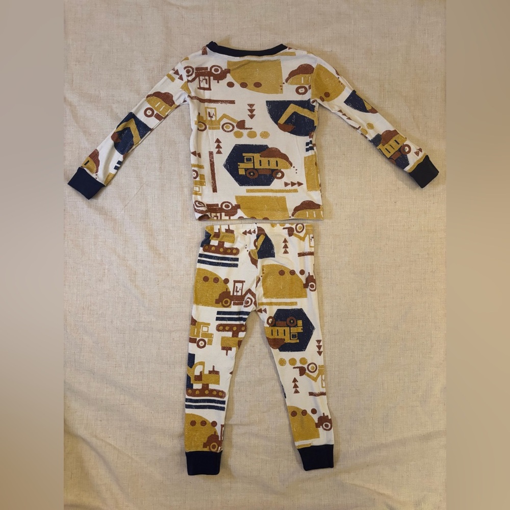 Carter’s 3T Kids Construction Pajamas - Yellow and Brown